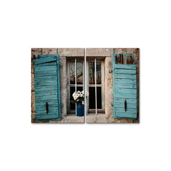 Vintage ablak - 2 részes (95x42cm)